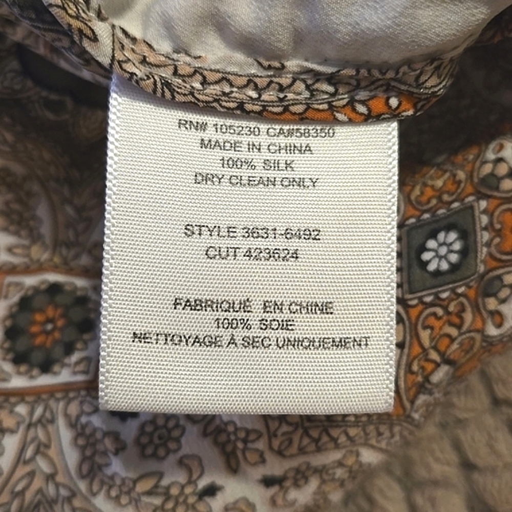 JOIE Layana Silk Lounge Shorts Petunia Tile Mandala Floral Print Size M - Picture 6 of 9